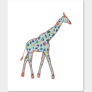 Giraffe 2 Posters and Art